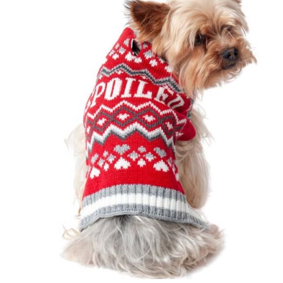 Vibrant Life "Spoiled" Red Pet Sweater - Picture 1 of 7